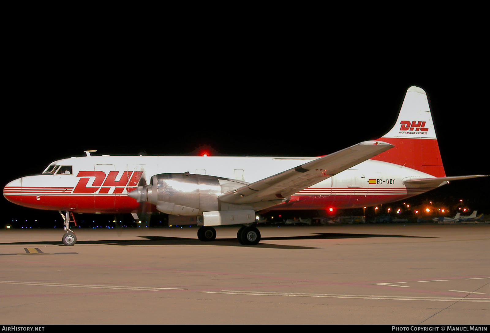 Aircraft Photo of EC-GDY | Convair 580/F | DHL Worldwide Express | AirHistory.net #603032