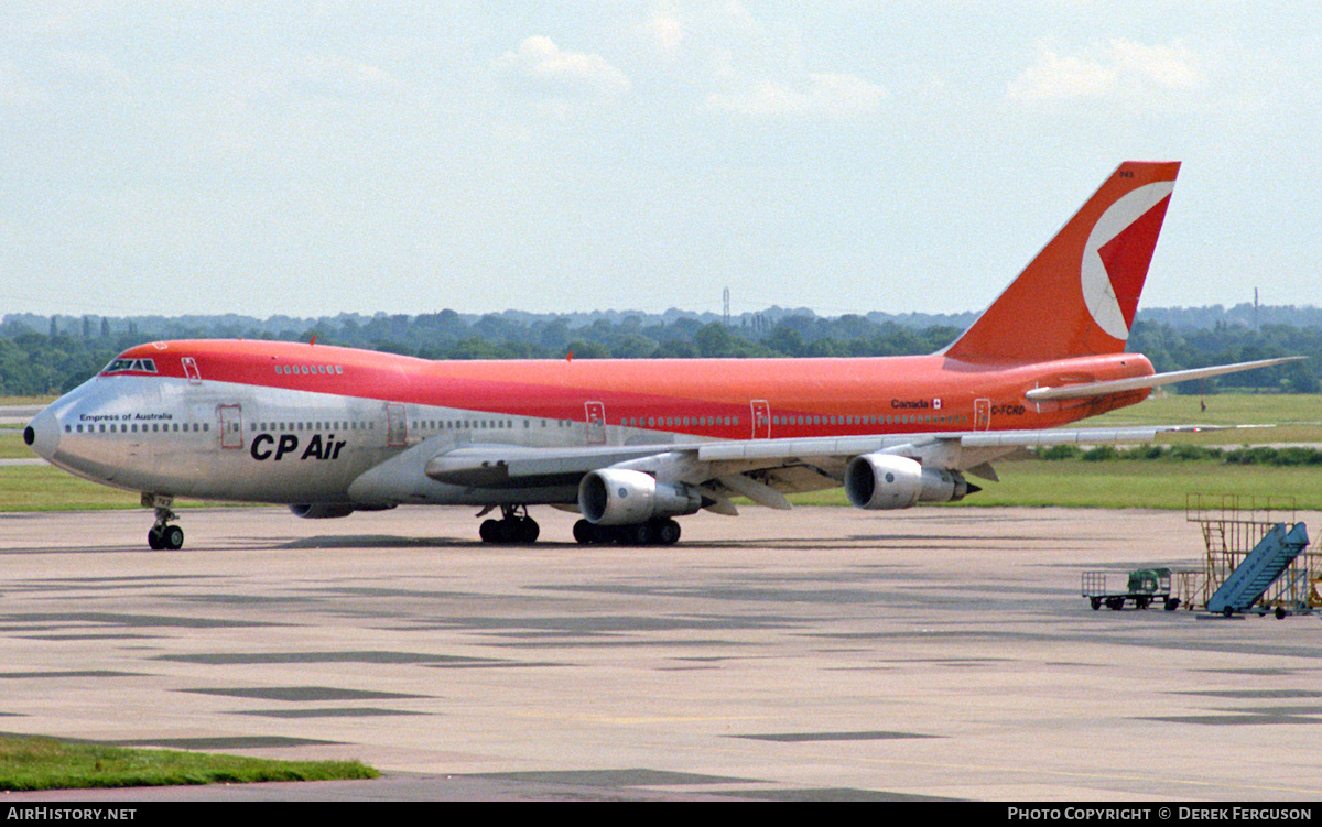 Aircraft Photo of C-FCRD | Boeing 747-217B | CP Air | AirHistory.net #603057