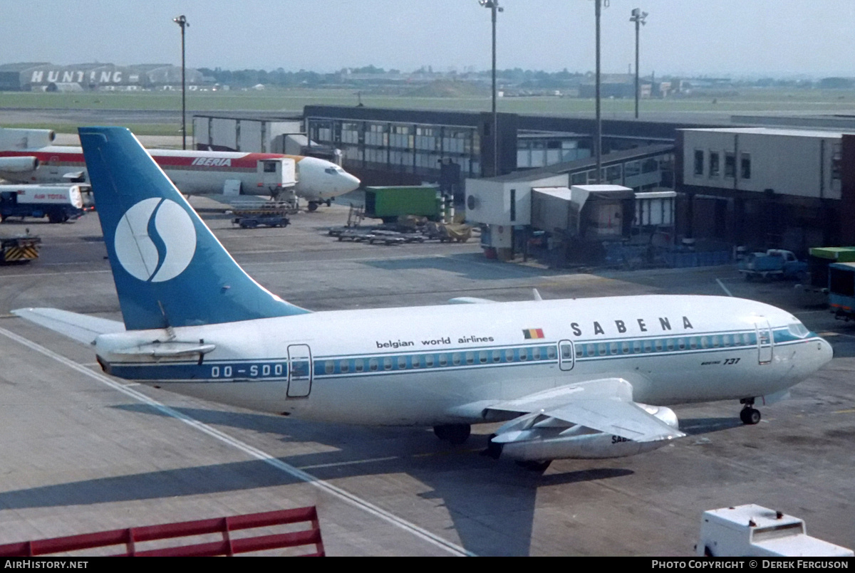 Aircraft Photo of OO-SDO | Boeing 737-229/Adv | Sabena | AirHistory.net #603059