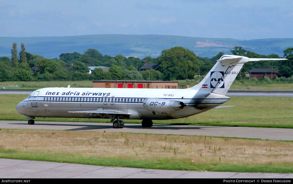 Aircraft Photo of YU-AHU | McDonnell Douglas DC-9-32 | Inex-Adria Airways | AirHistory.net #603100