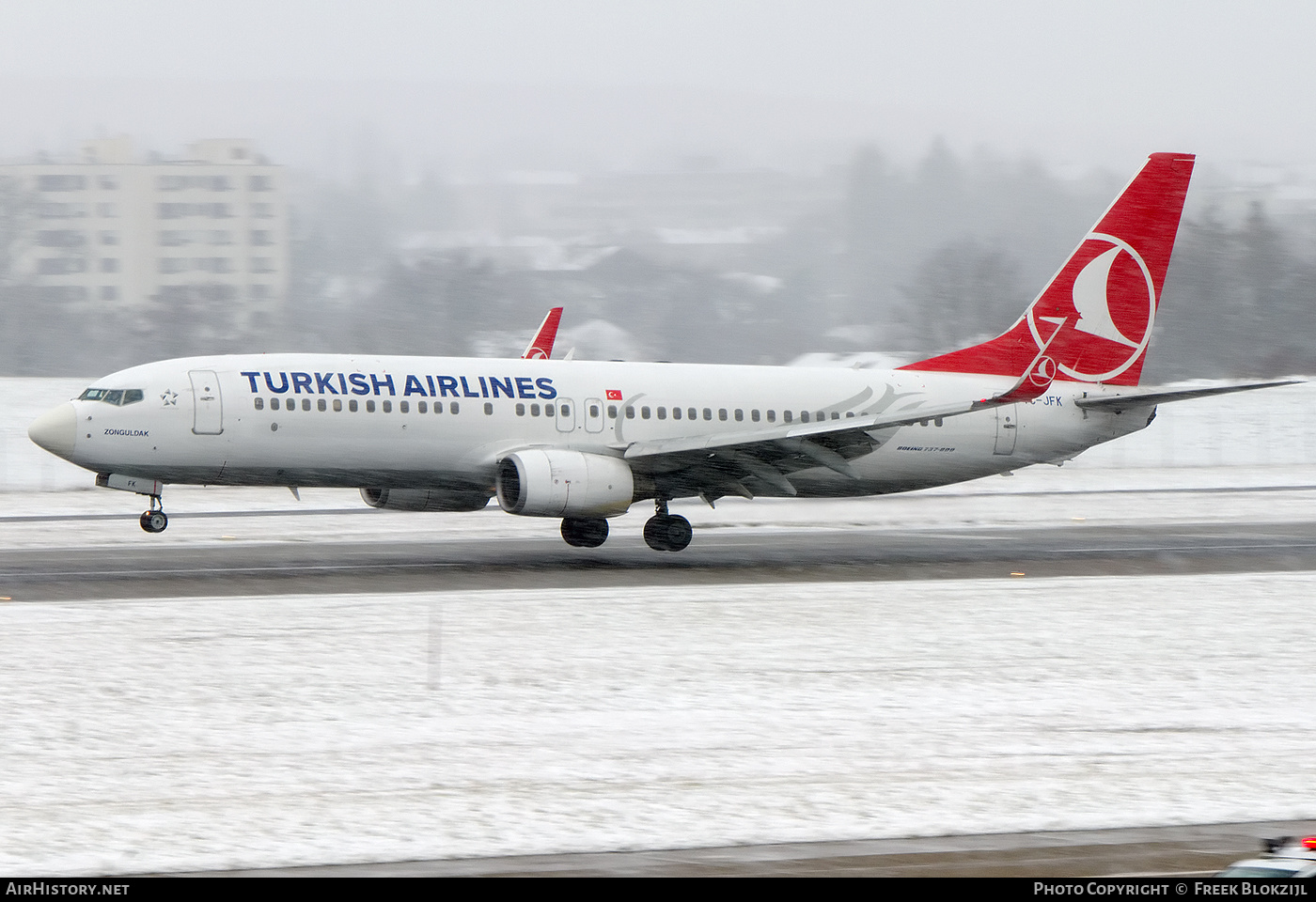 Aircraft Photo of TC-JFK | Boeing 737-8F2 | Turkish Airlines | AirHistory.net #603123