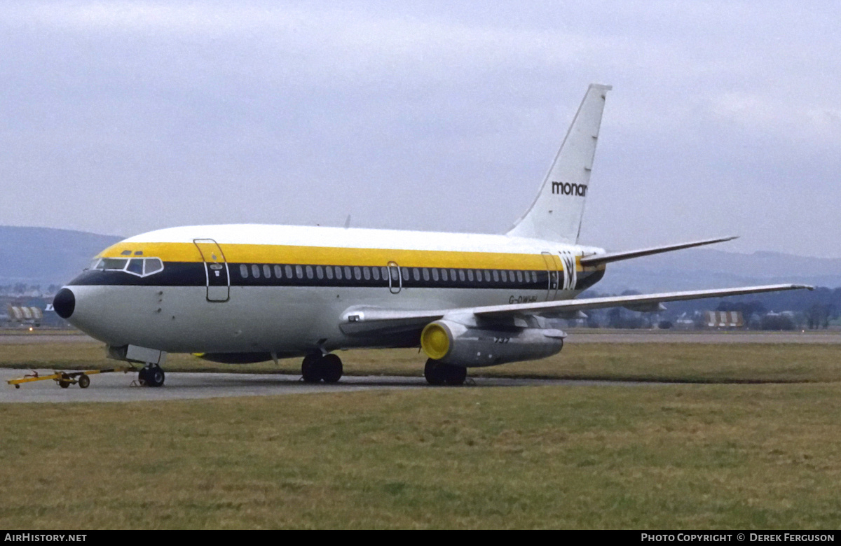 Aircraft Photo of G-DWHH | Boeing 737-2T7/Adv | Monarch Airlines | AirHistory.net #603137