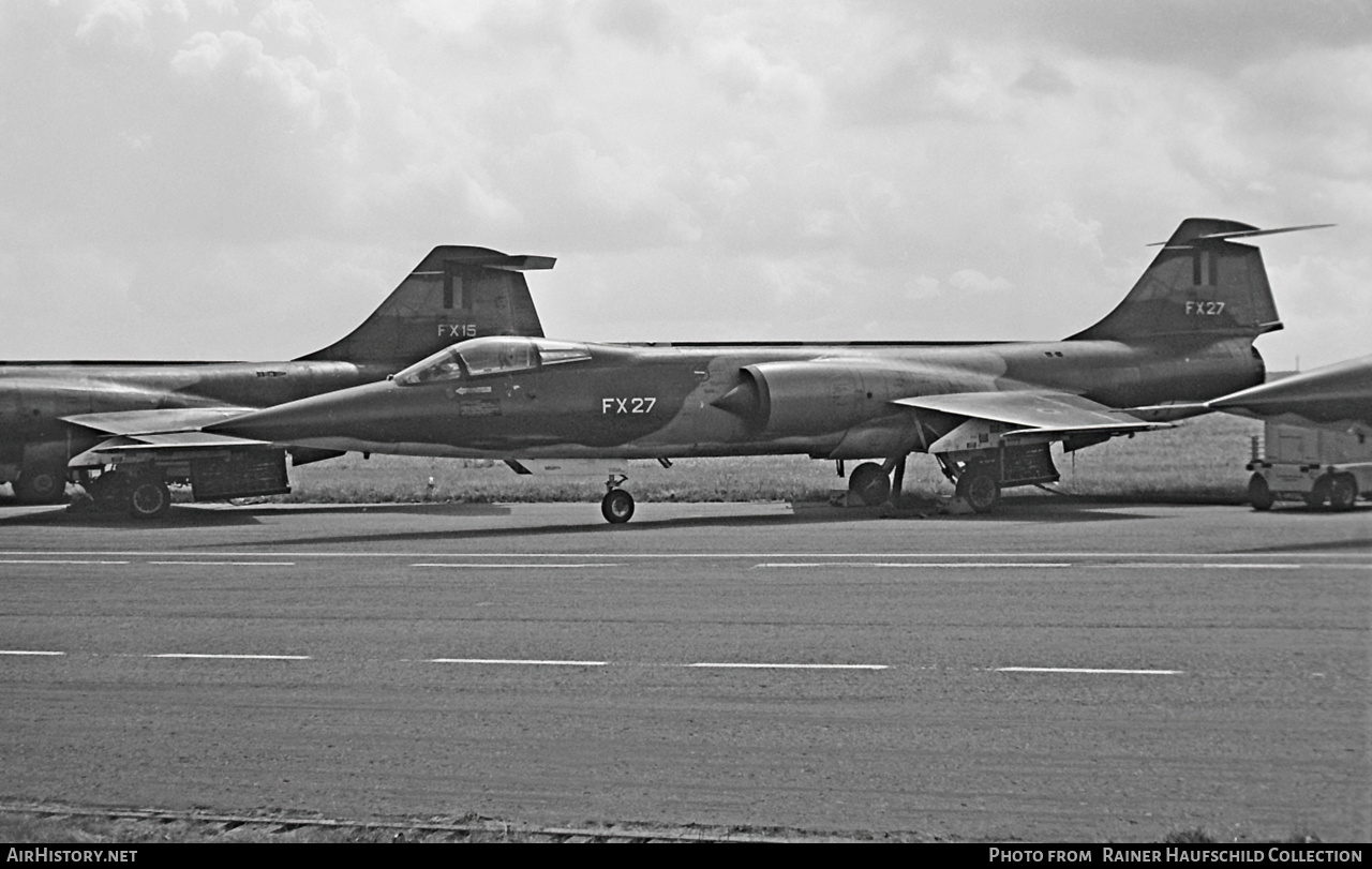 Aircraft Photo of FX-27 | Lockheed F-104G Starfighter | Belgium - Air Force | AirHistory.net #603170