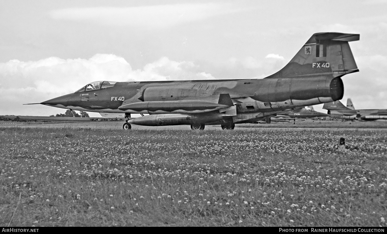Aircraft Photo of FX40 | Lockheed F-104G Starfighter | Belgium - Air Force | AirHistory.net #603172