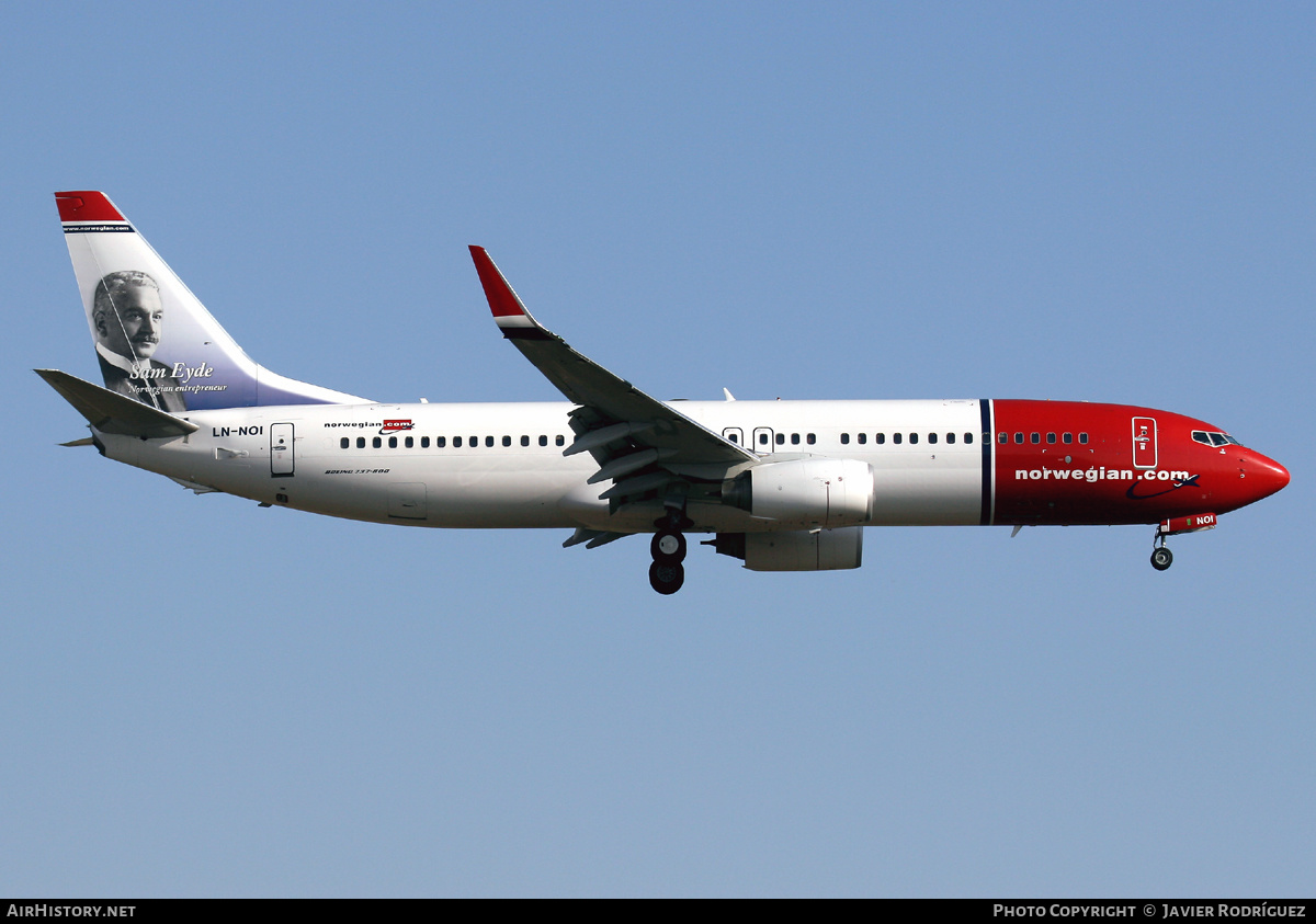 Aircraft Photo of LN-NOI | Boeing 737-86N | Norwegian | AirHistory.net #603191