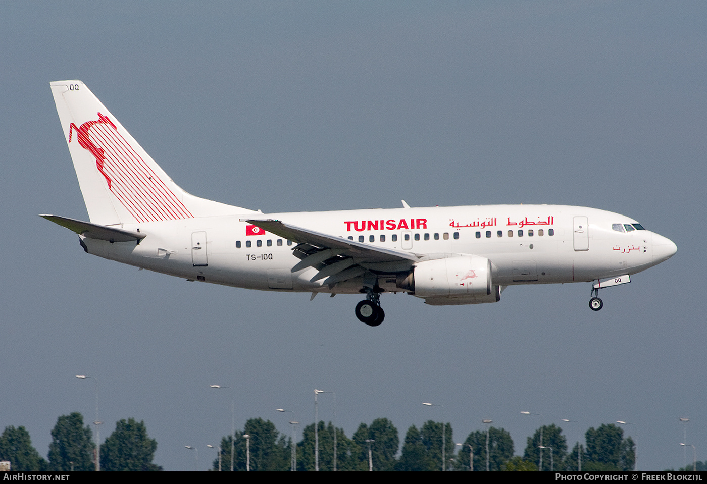 Aircraft Photo of TS-IOQ | Boeing 737-6H3 | Tunisair | AirHistory.net #603243