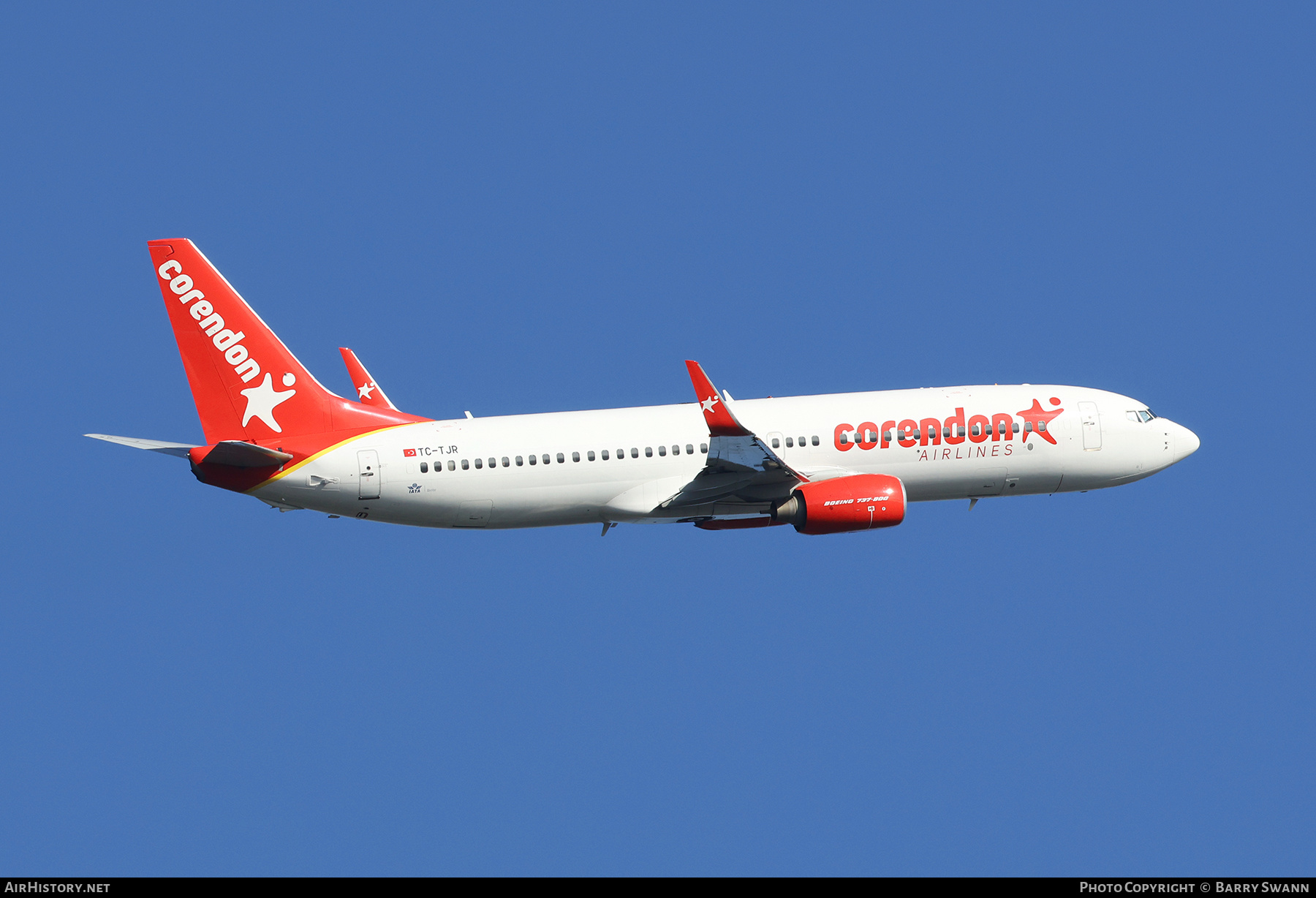 Aircraft Photo of TC-TJR | Boeing 737-82R | Corendon Airlines | AirHistory.net #603286