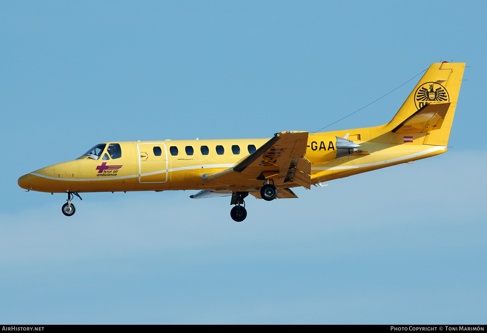 Aircraft Photo of OE-GAA | Cessna 560 Citation V | Tyrol Air Ambulance - TAA | AirHistory.net #603311