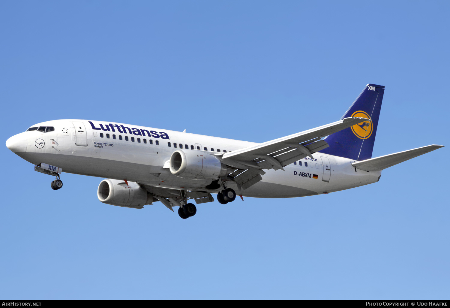 Aircraft Photo of D-ABXM | Boeing 737-330 | Lufthansa | AirHistory.net #603315
