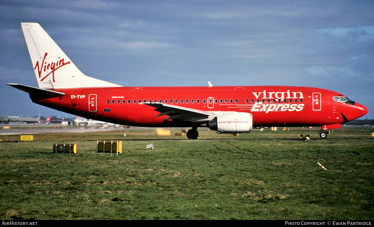 Aircraft Photo of EI-TVP | Boeing 737-3M8 | Virgin Express | AirHistory.net #603364