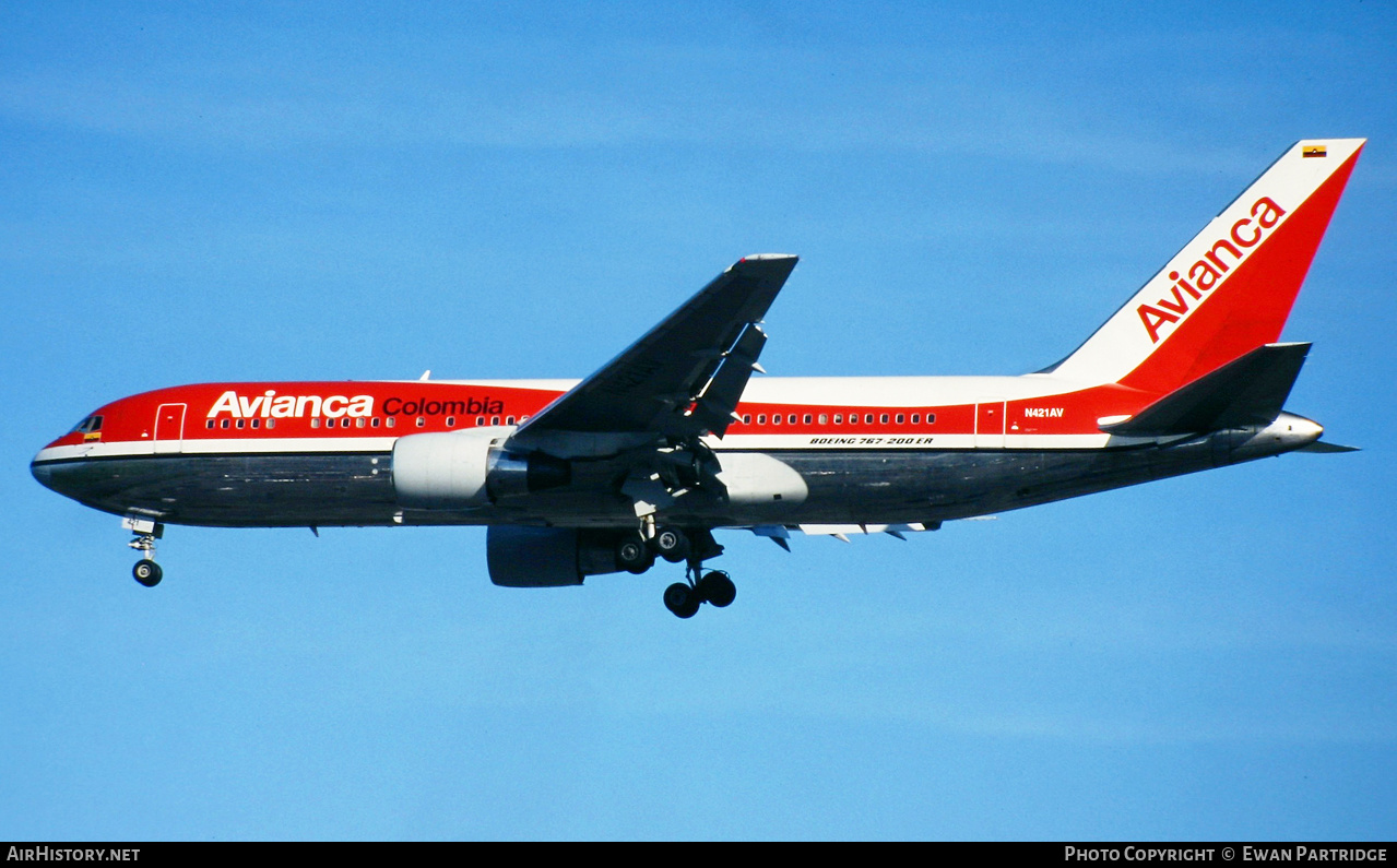 Aircraft Photo of N421AV | Boeing 767-2B1/ER | Avianca | AirHistory.net #603366