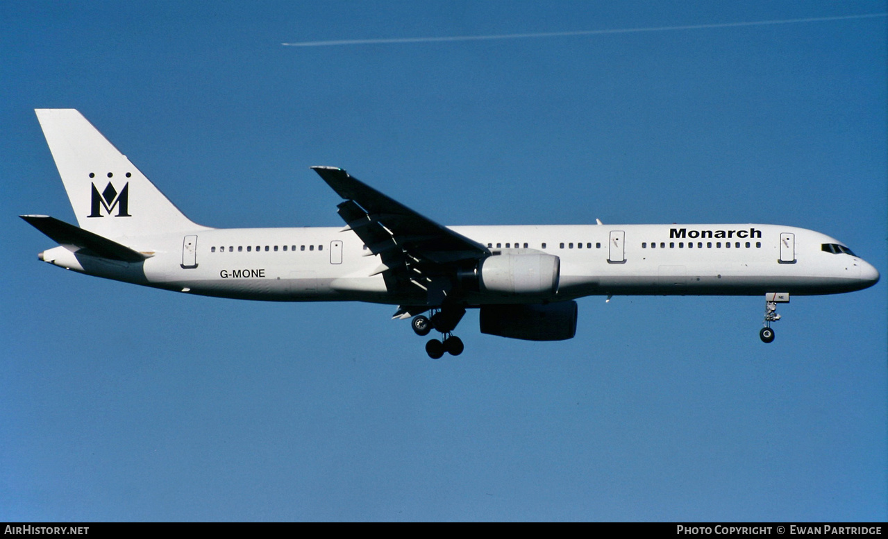 Aircraft Photo of G-MONE | Boeing 757-2T7 | Monarch Airlines | AirHistory.net #603382