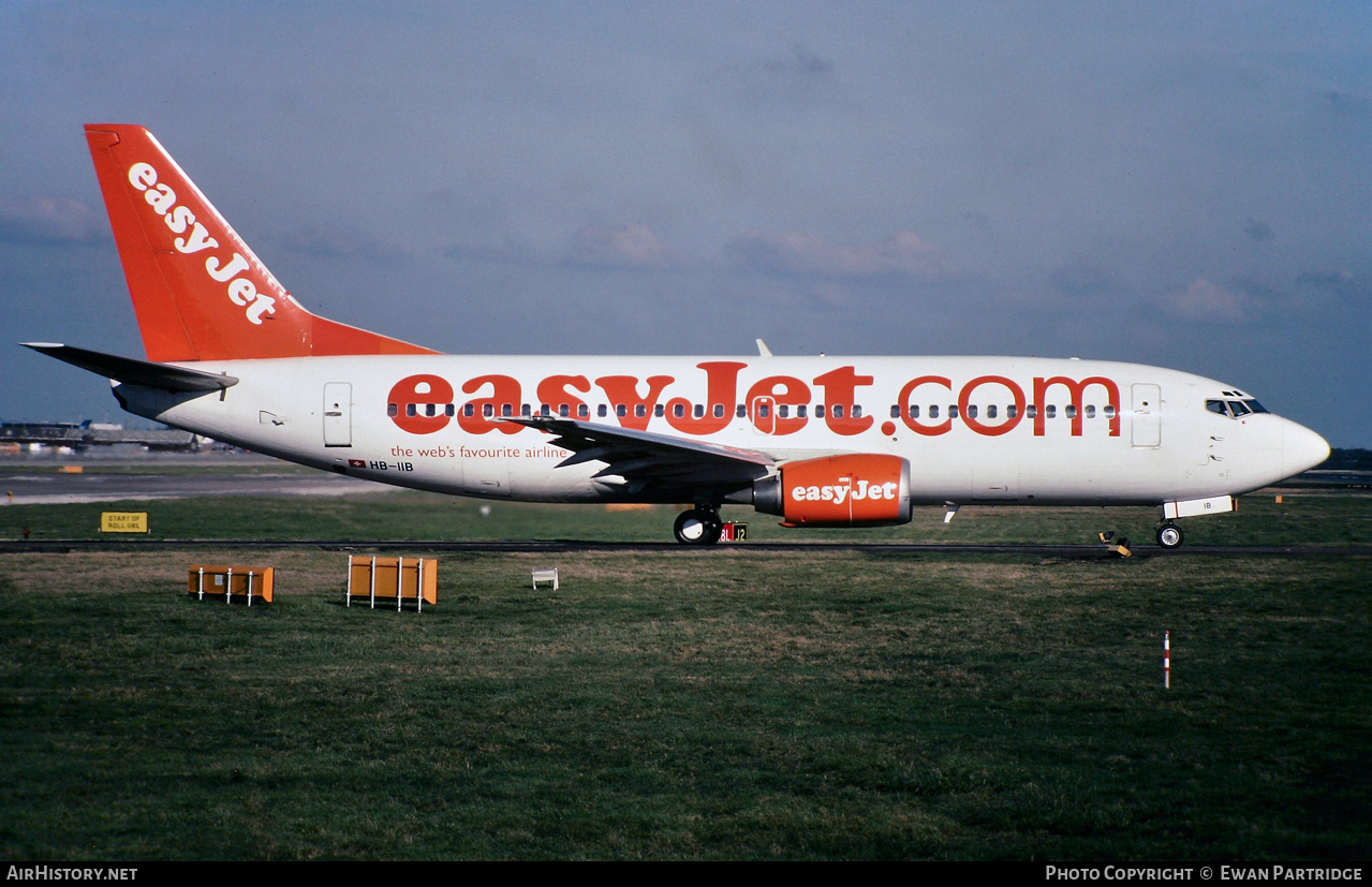 Aircraft Photo of HB-IIB | Boeing 737-3M8 | EasyJet | AirHistory.net #603384