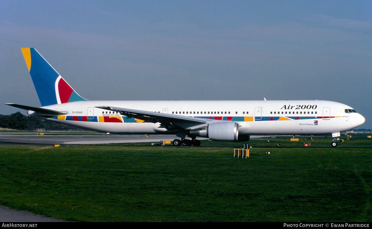 Aircraft Photo of G-OOAO | Boeing 767-39H/ER | Air 2000 | AirHistory.net #603425