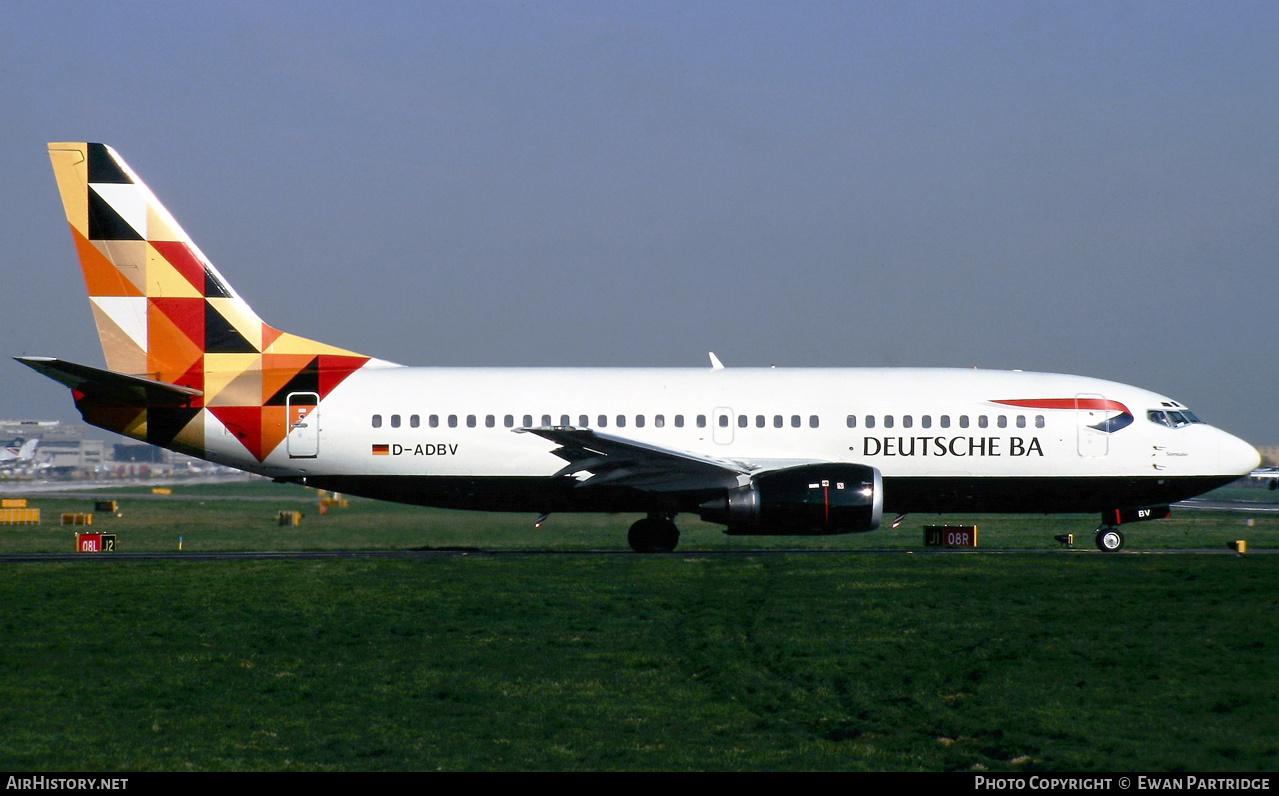 Aircraft Photo of D-ADBV | Boeing 737-31S | Deutsche BA | AirHistory.net #603440