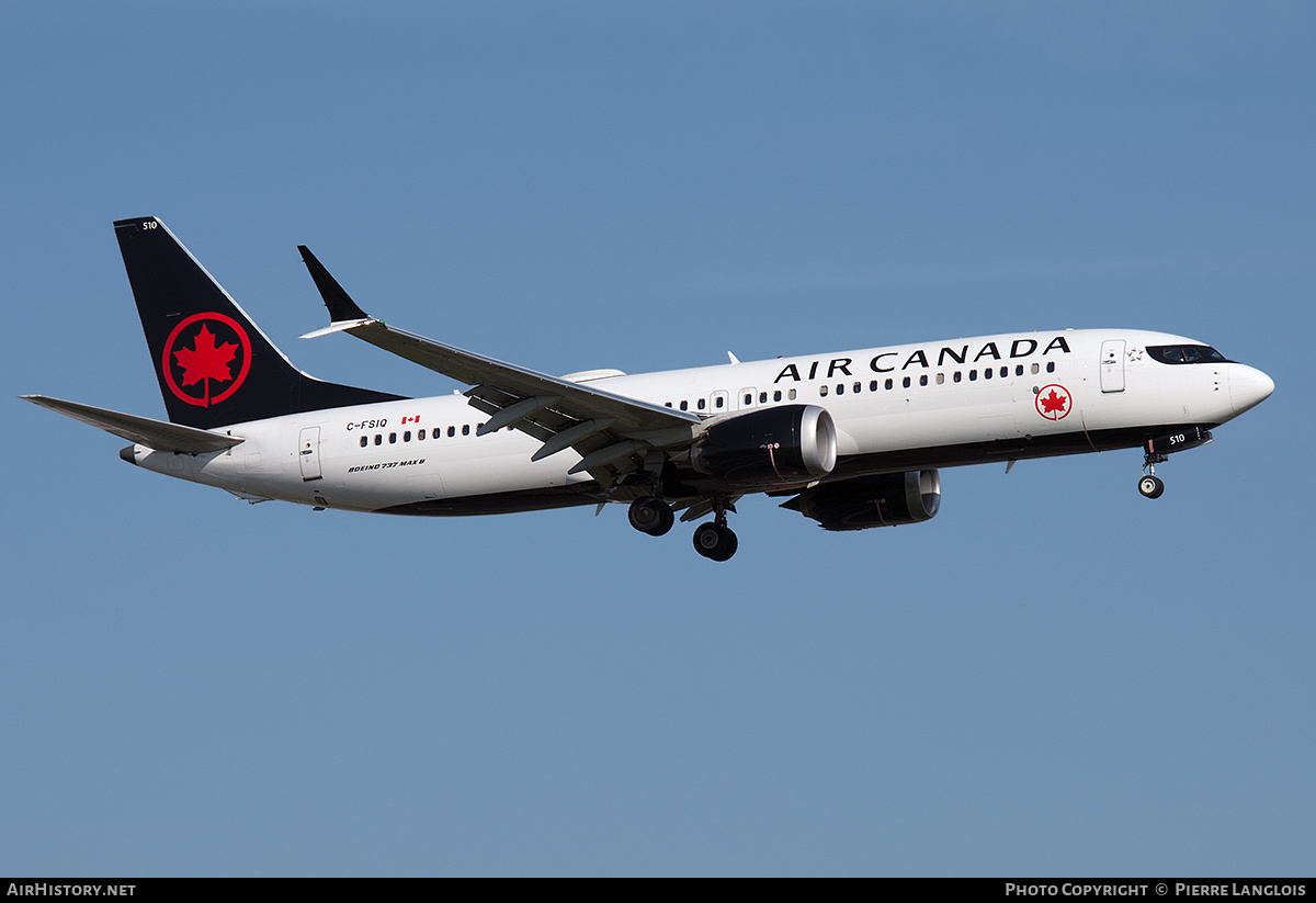 Aircraft Photo of C-FSIQ | Boeing 737-8 Max 8 | Air Canada | AirHistory.net #603459