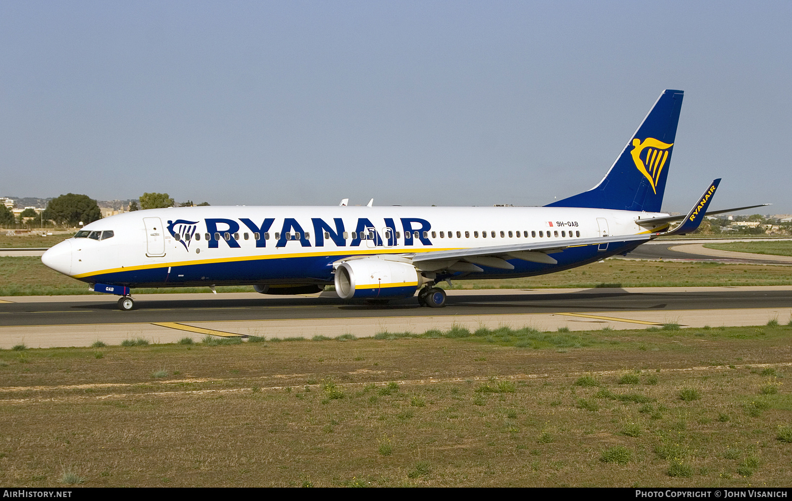 Aircraft Photo of 9H-QAB | Boeing 737-800 | Ryanair | AirHistory.net #603466