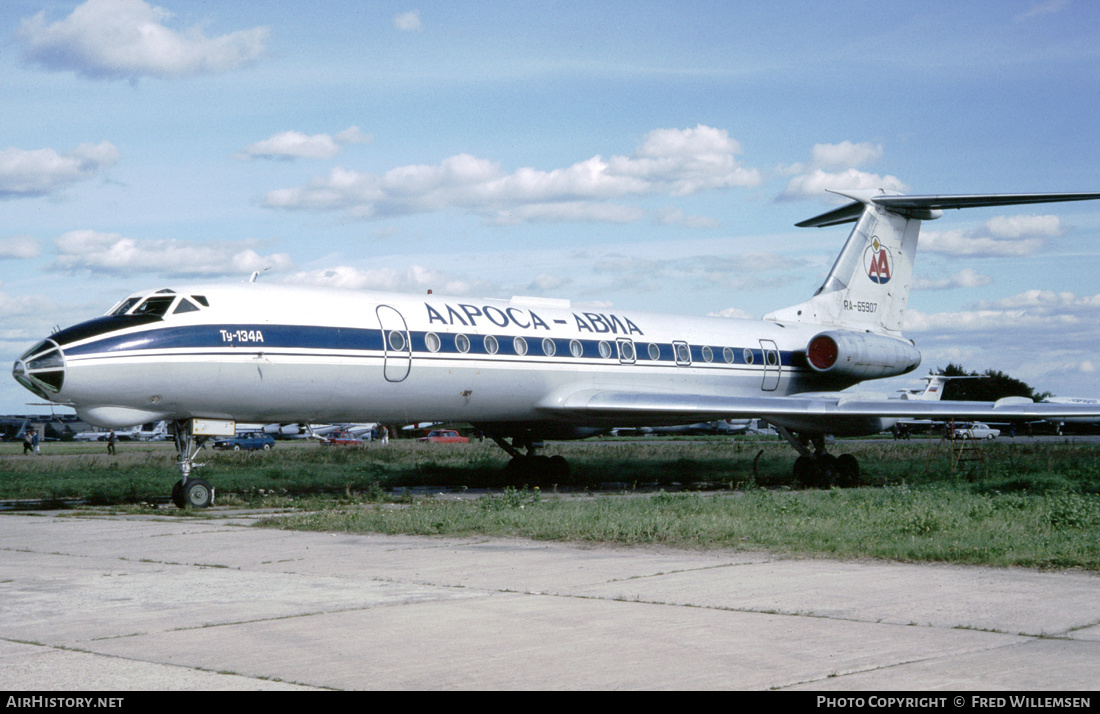 Aircraft Photo of RA-65907 | Tupolev Tu-134AK | Alrosa-Avia | AirHistory.net #603573