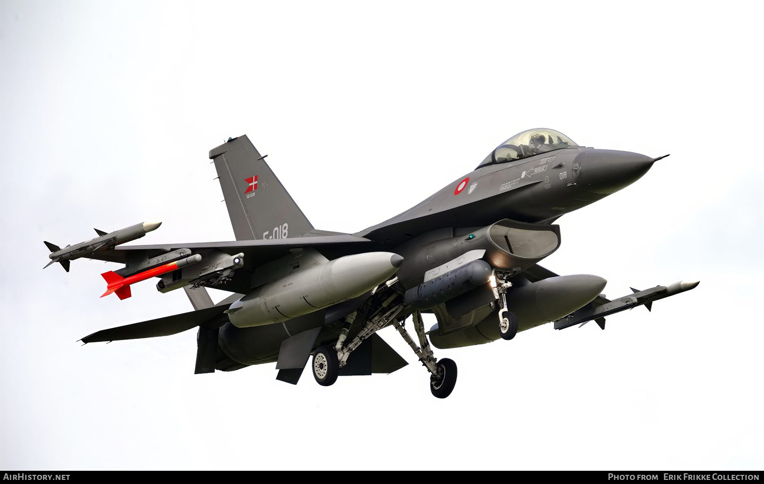 Aircraft Photo of E-018 | General Dynamics F-16AM Fighting Falcon | Denmark - Air Force | AirHistory.net #603649