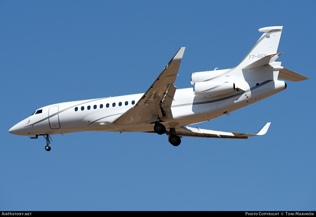 Aircraft Photo of T7-SGS | Dassault Falcon 8X | AirHistory.net #603651