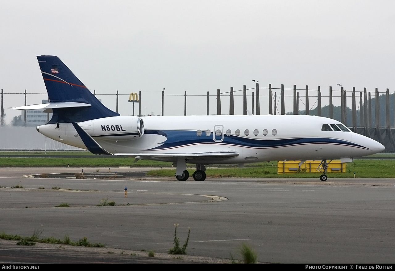 Aircraft Photo of N80BL | Dassault Falcon 2000LX | AirHistory.net #603687