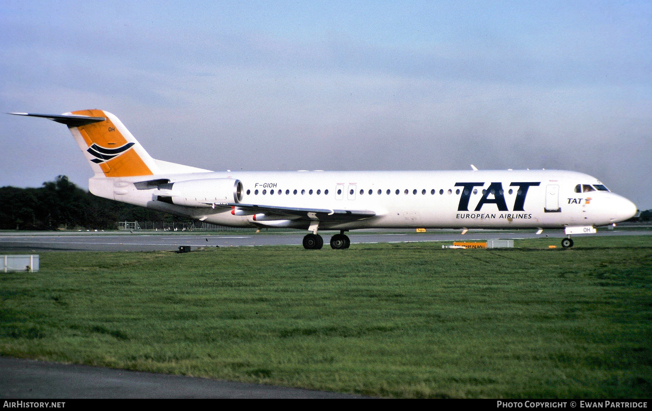 Aircraft Photo of F-GIOH | Fokker 100 (F28-0100) | TAT European Airlines | AirHistory.net #603696