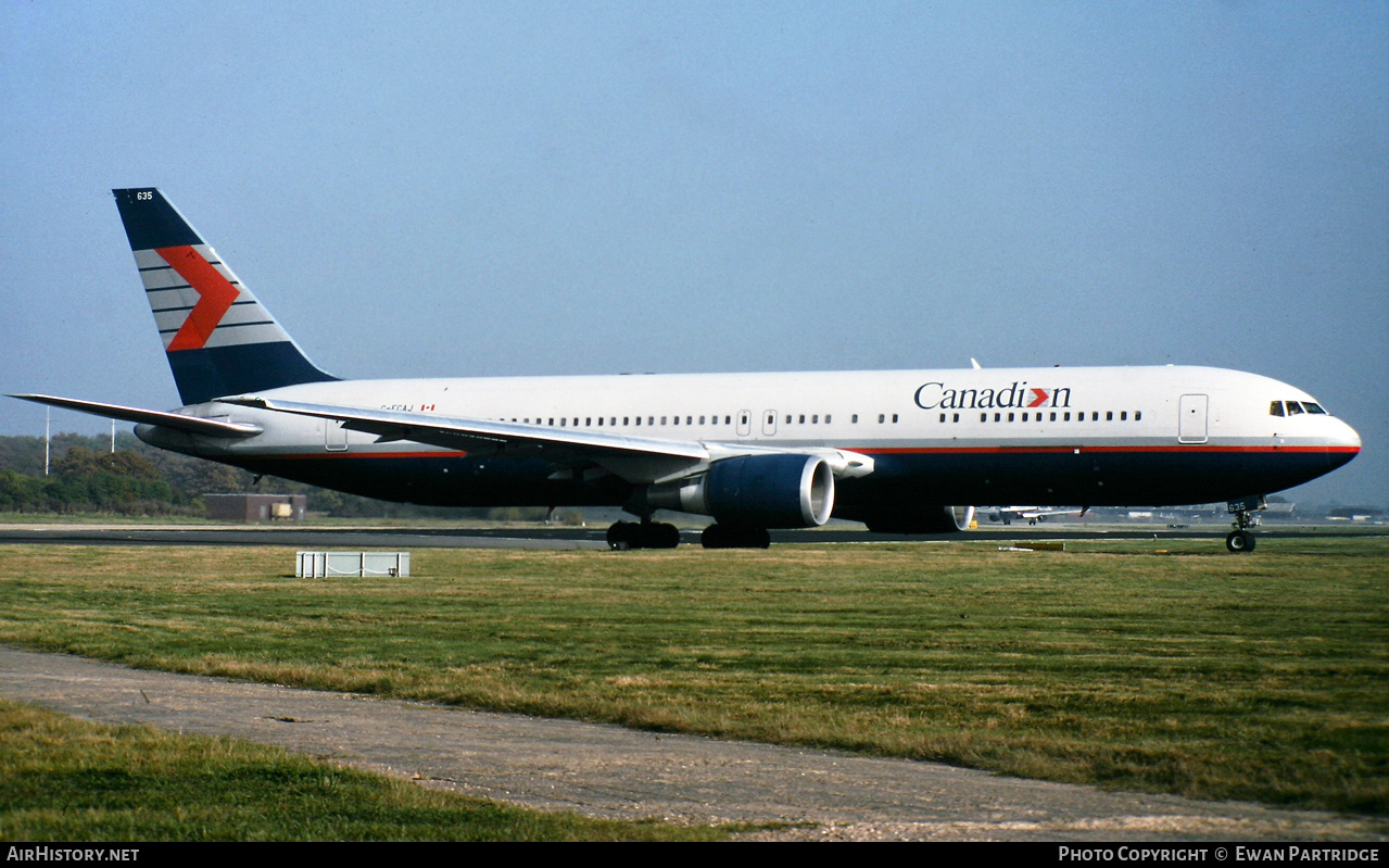 Aircraft Photo of C-FCAJ | Boeing 767-375/ER | Canadian Airlines | AirHistory.net #603703