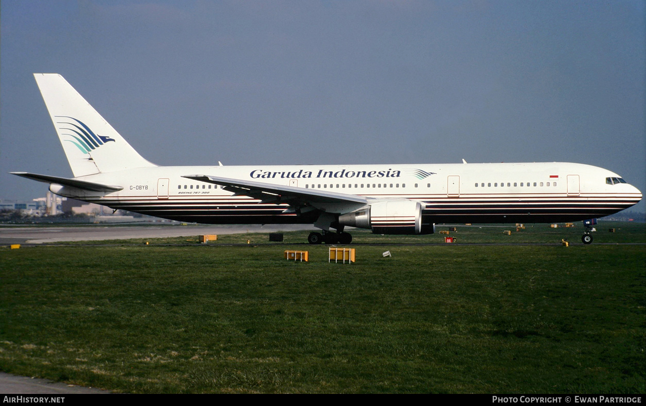 Aircraft Photo of G-OBYB | Boeing 767-304/ER | Garuda Indonesia | AirHistory.net #603709