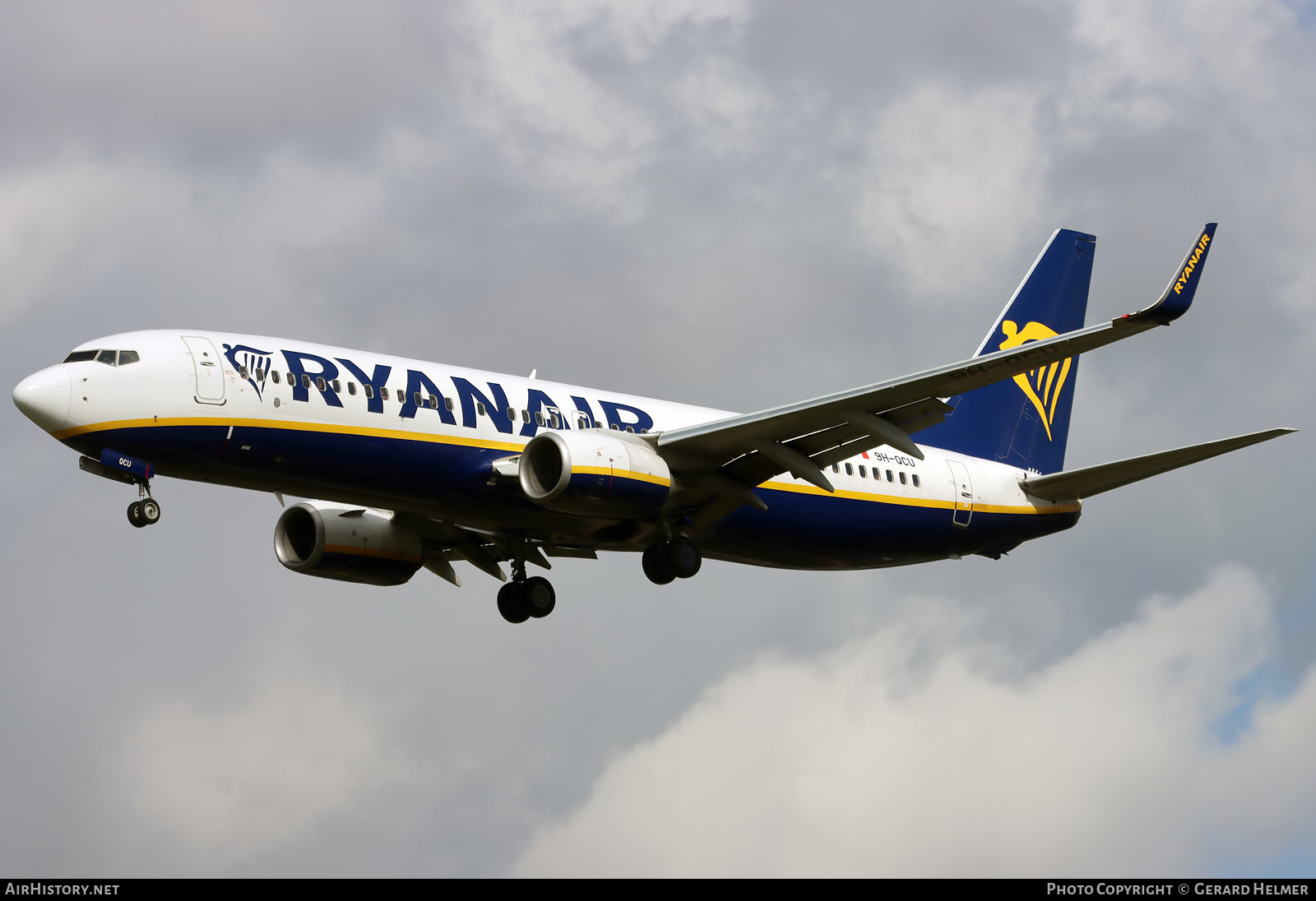 Aircraft Photo of 9H-QCU | Boeing 737-8AS | Ryanair | AirHistory.net #603744