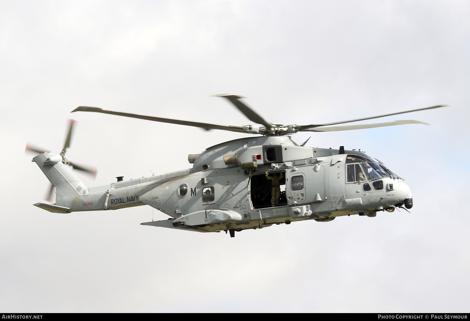 Aircraft Photo of ZJ128 | EHI EH101-411 Merlin HC4 | UK - Navy | AirHistory.net #603748