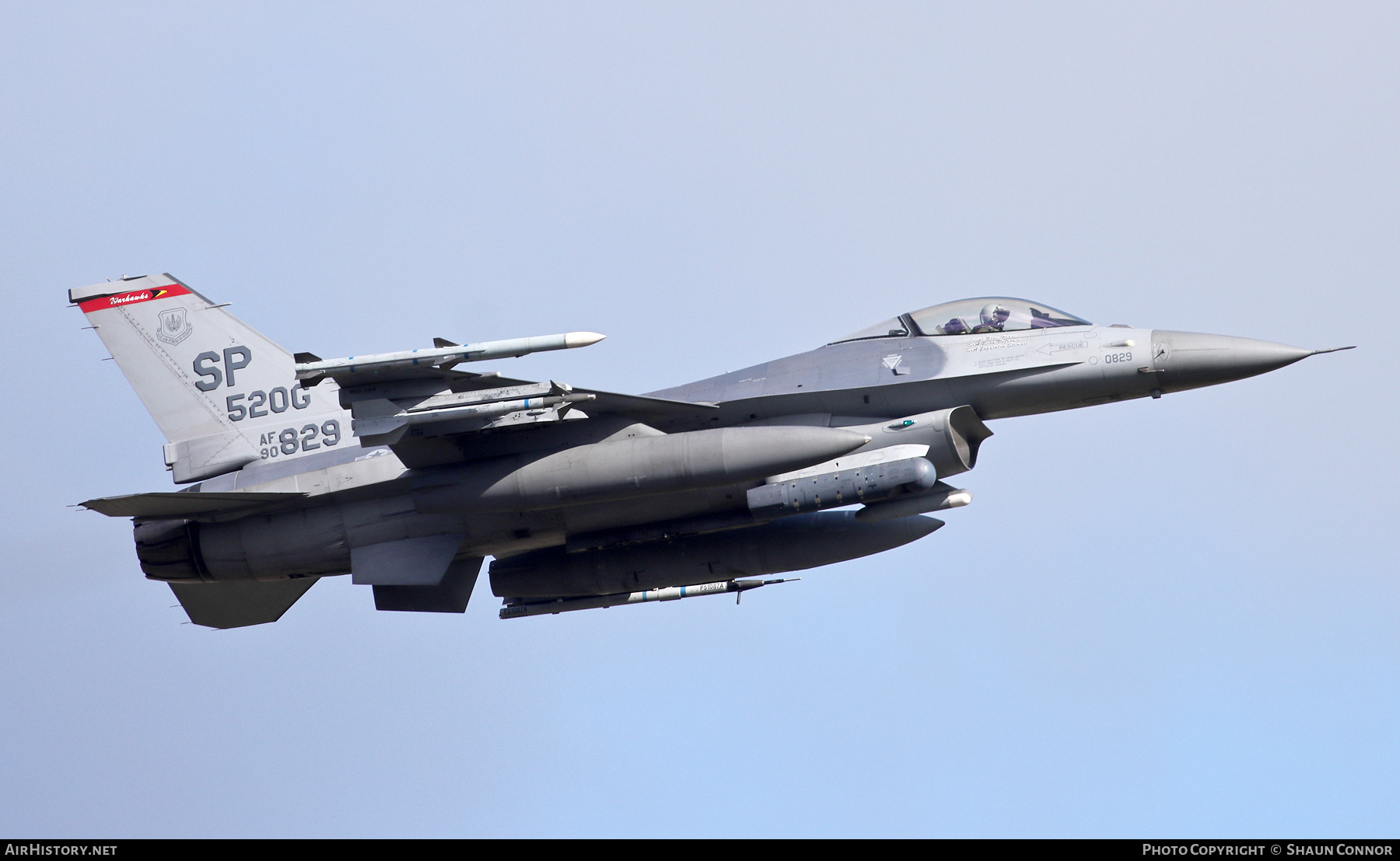 Aircraft Photo of 90-0829 / AF90-829 | General Dynamics F-16CM Fighting Falcon | USA - Air Force | AirHistory.net #603786