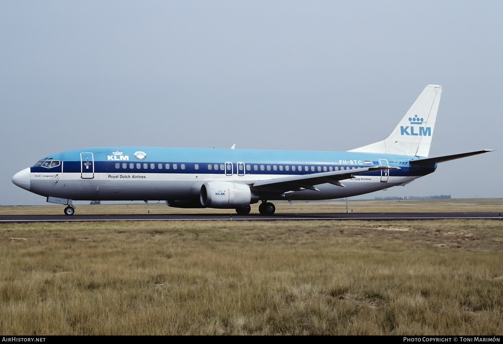 Aircraft Photo of PH-BTC | Boeing 737-406 | KLM - Royal Dutch Airlines | AirHistory.net #603794