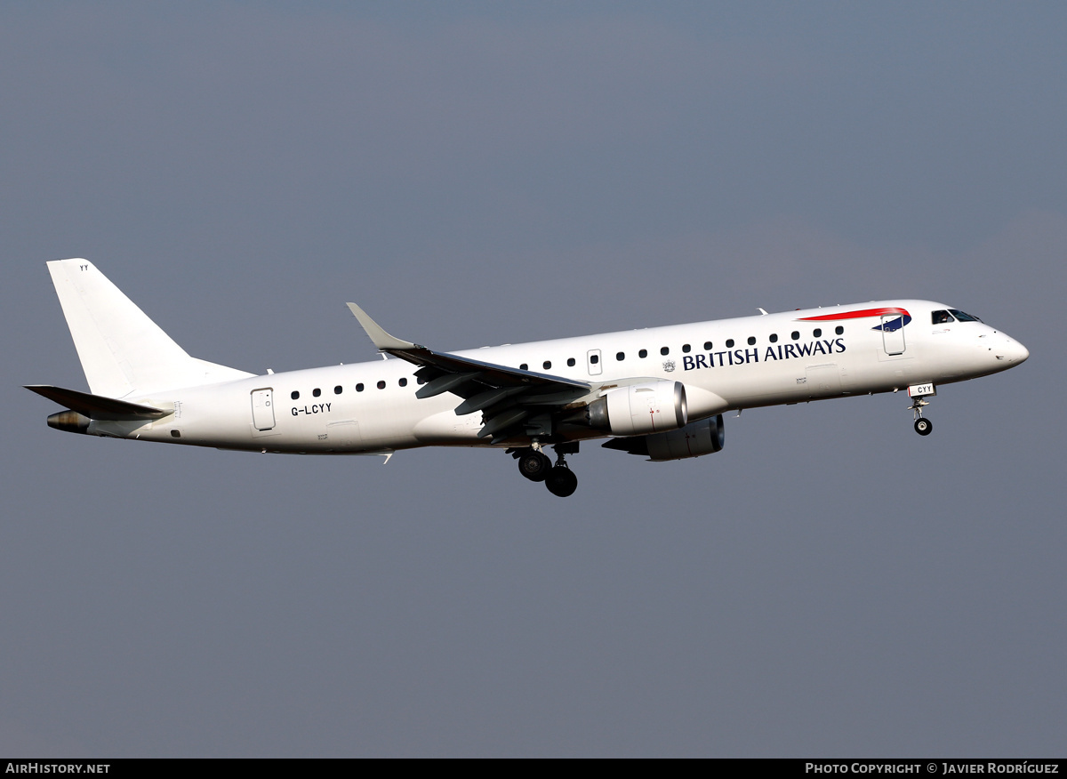 Aircraft Photo of G-LCYY | Embraer 190SR (ERJ-190-100SR) | British Airways | AirHistory.net #603806