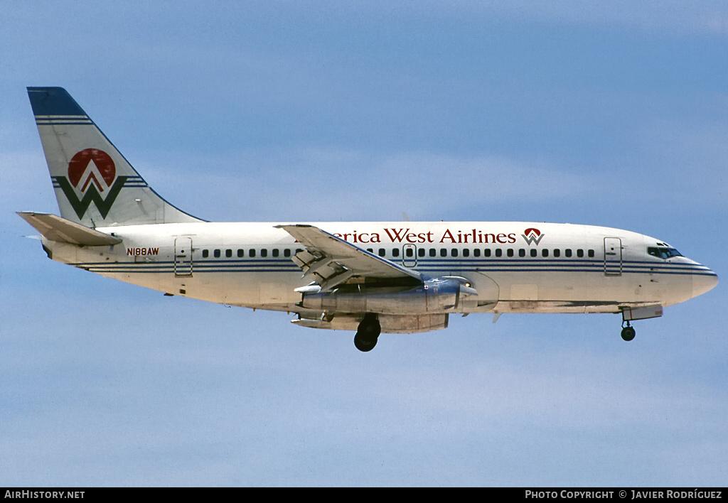 Aircraft Photo of N188AW | Boeing 737-277/Adv | America West Airlines | AirHistory.net #603807