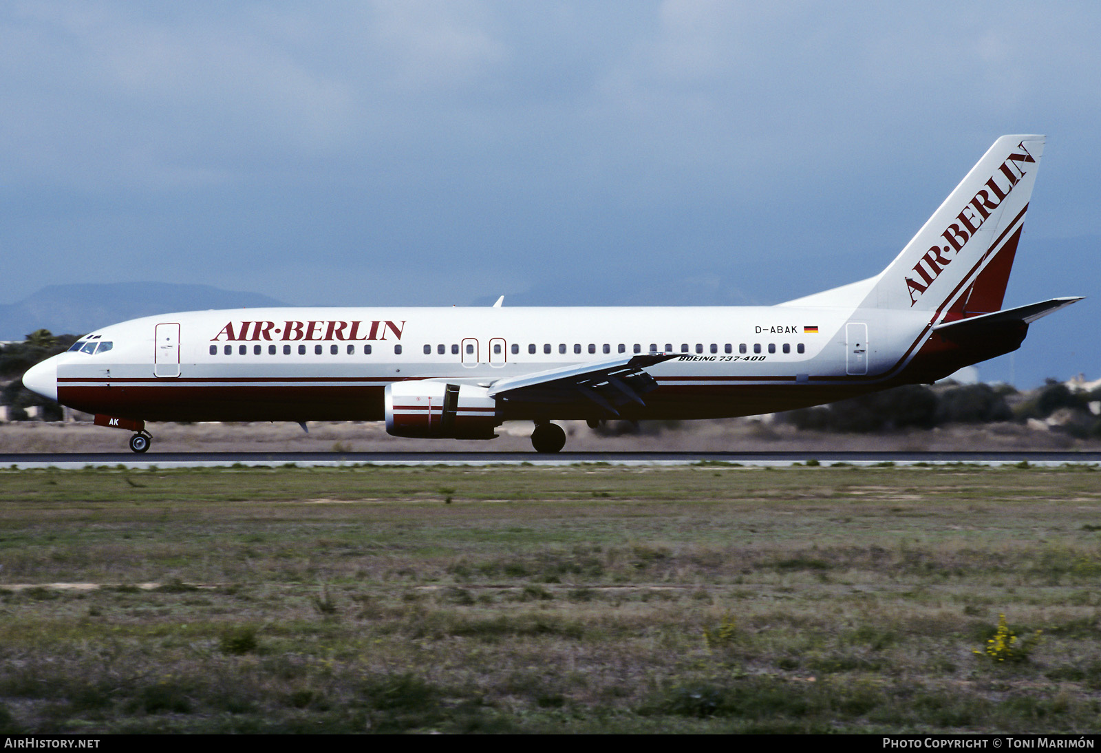 Aircraft Photo of D-ABAK | Boeing 737-46J | Air Berlin | AirHistory.net #603817