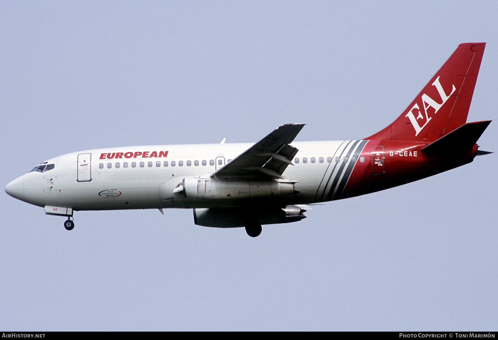 Aircraft Photo of G-CEAE | Boeing 737-229/Adv | European Aircharter - EAL/EAC | AirHistory.net #603840