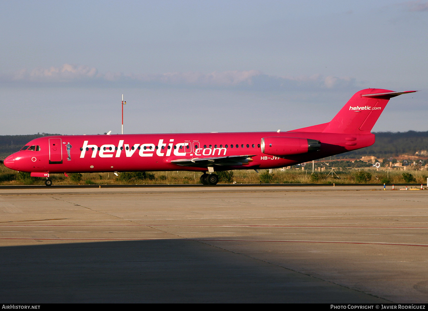 Aircraft Photo of HB-JVF | Fokker 100 (F28-0100) | Helvetic Airways | AirHistory.net #603847