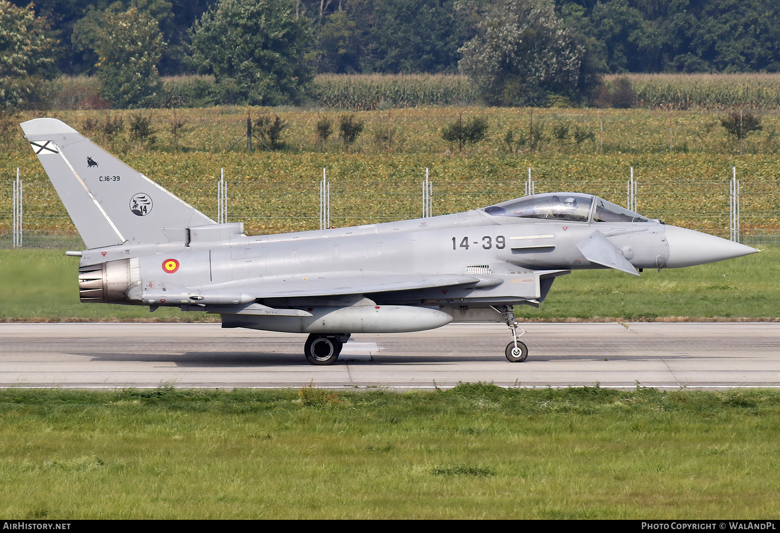 Aircraft Photo of C.16-39 | Eurofighter EF-2000 Typhoon S | Spain - Air Force | AirHistory.net #604003