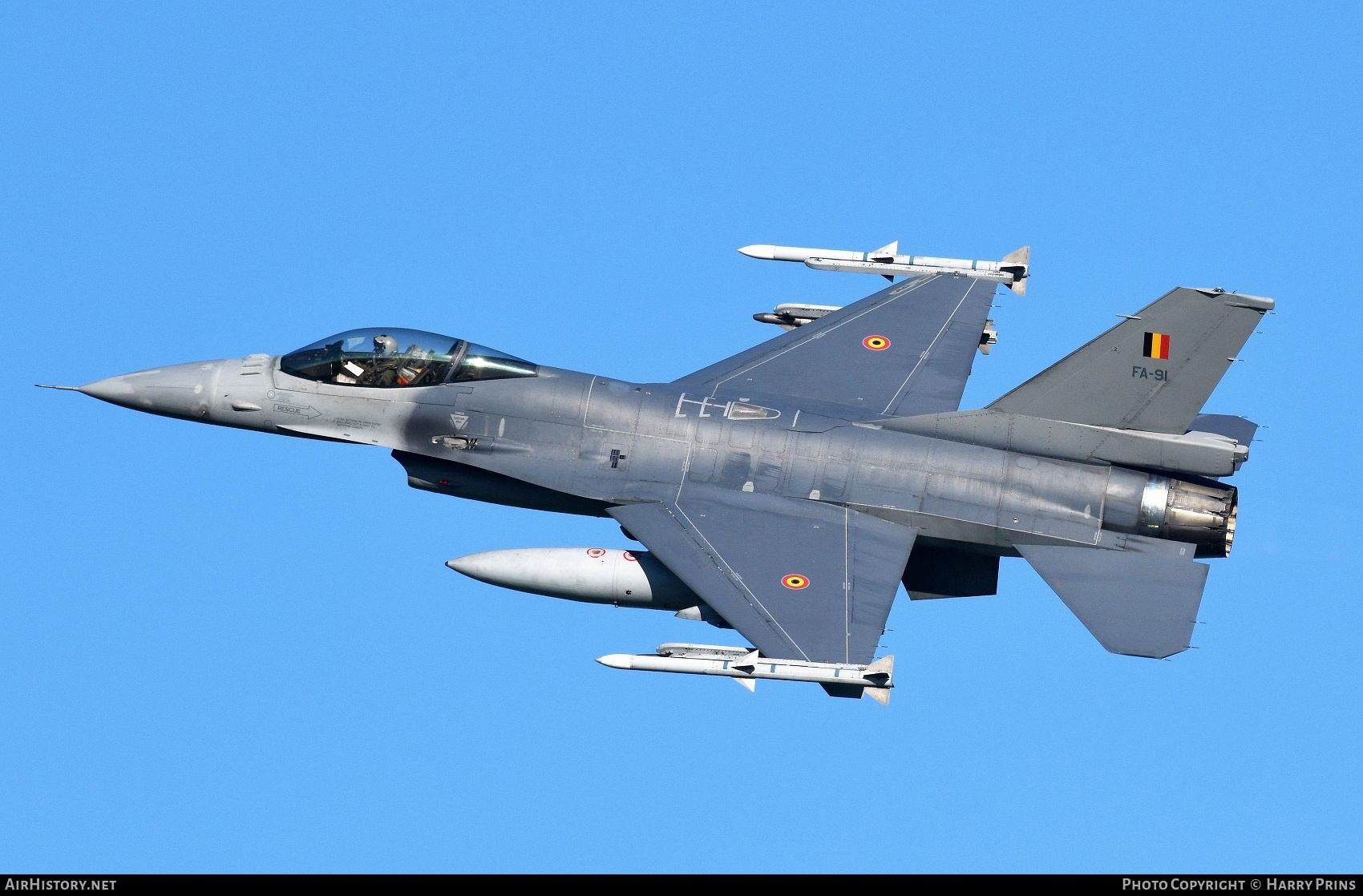 Aircraft Photo of FA-91 | General Dynamics F-16AM Fighting Falcon | Belgium - Air Force | AirHistory.net #604016