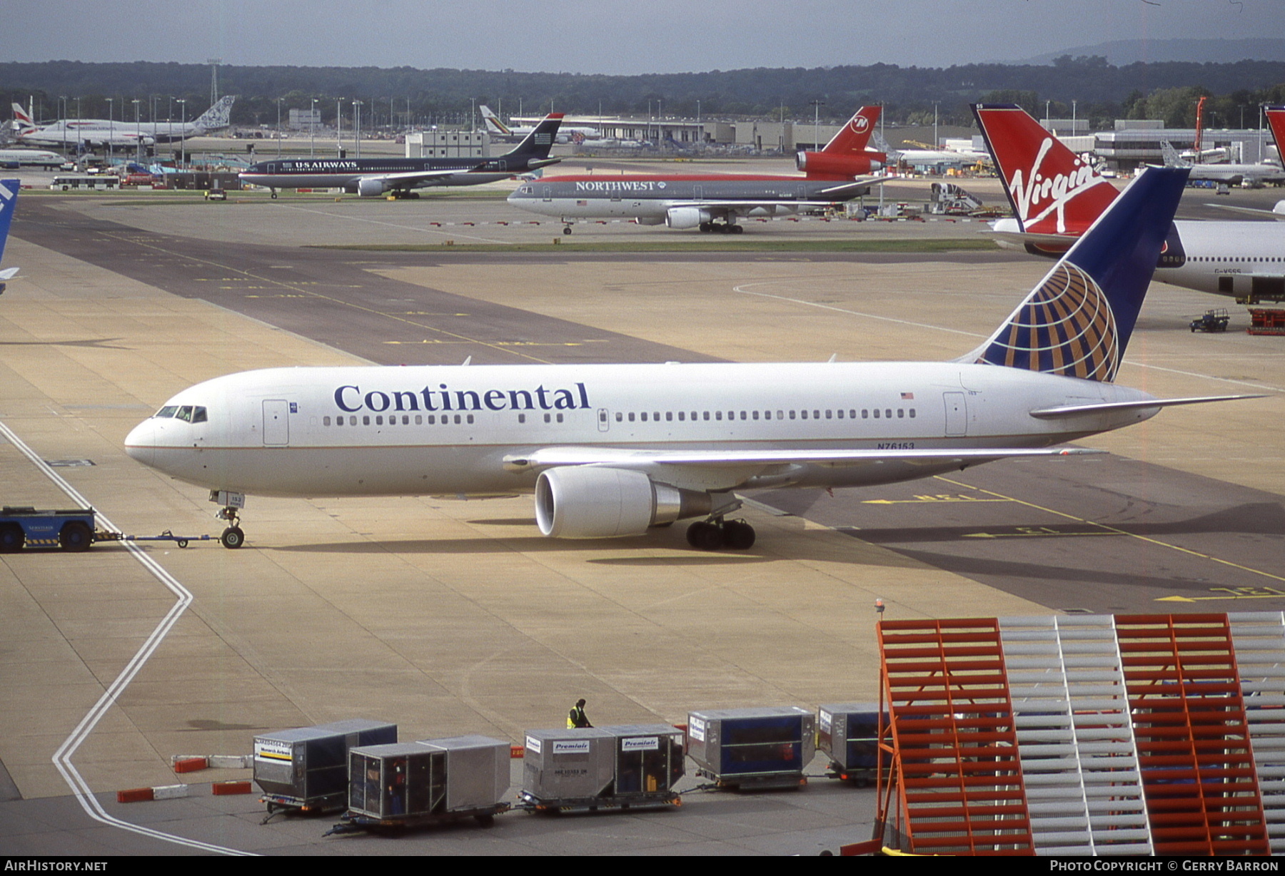 Aircraft Photo of N76153 | Boeing 767-224/ER | Continental Airlines | AirHistory.net #604058