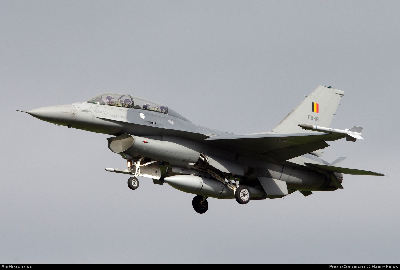 Aircraft Photo of FB-18 | General Dynamics F-16BM Fighting Falcon | Belgium - Air Force | AirHistory.net #604084