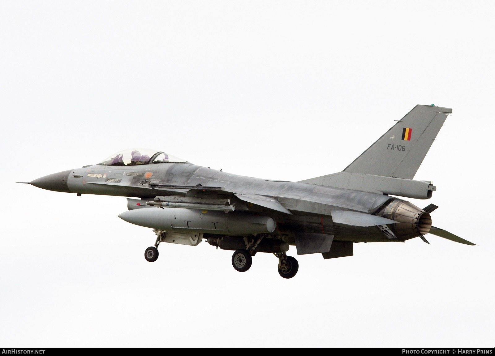 Aircraft Photo of FA-106 | General Dynamics F-16AM Fighting Falcon | Belgium - Air Force | AirHistory.net #604093