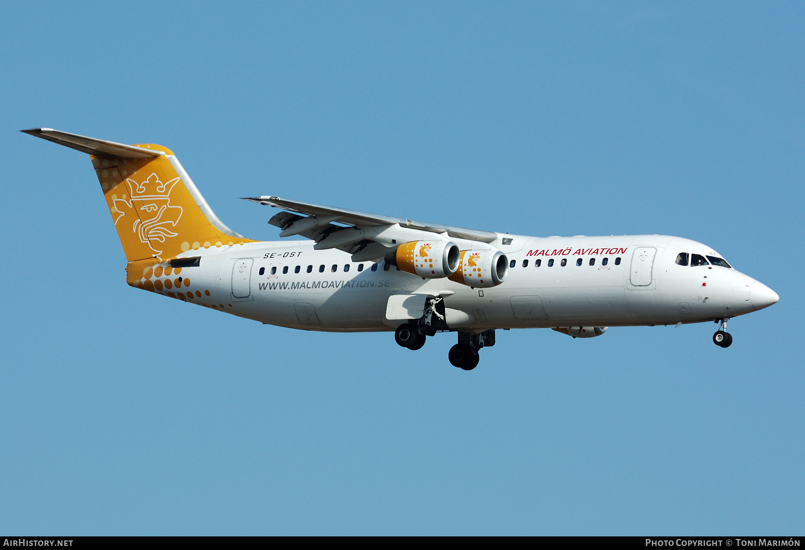 Aircraft Photo of SE-DST | British Aerospace Avro 146-RJ100 | Malmö Aviation | AirHistory.net #604101