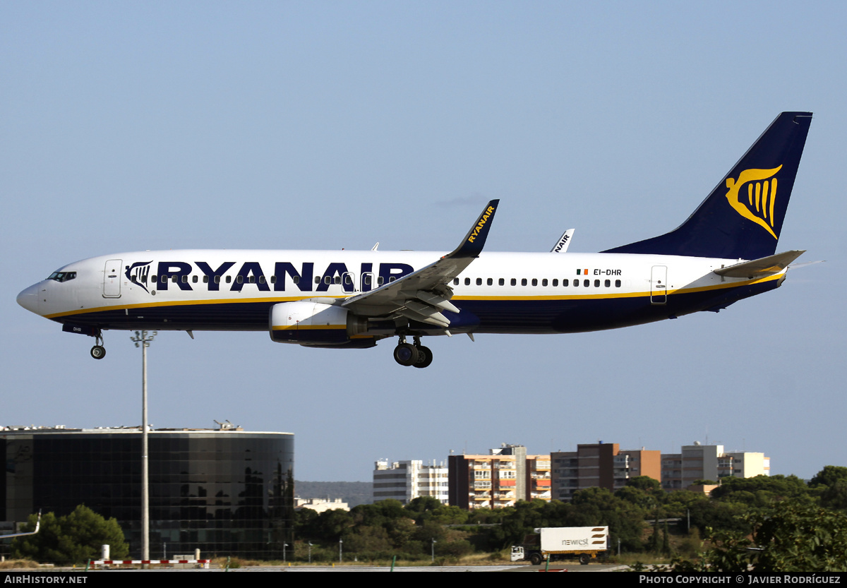 Aircraft Photo of EI-DHR | Boeing 737-8AS | Ryanair | AirHistory.net #604124