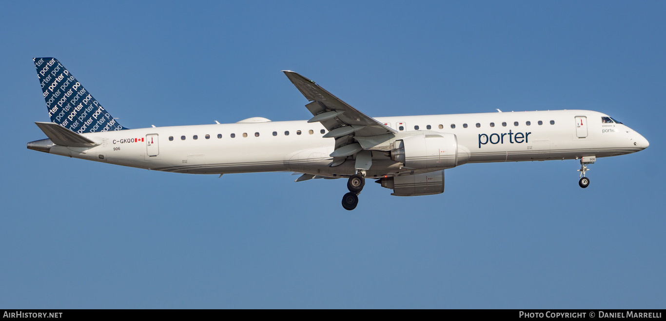 Aircraft Photo of C-GKQO | Embraer 195-E2 (ERJ-190-400) | Porter Airlines | AirHistory.net #604159