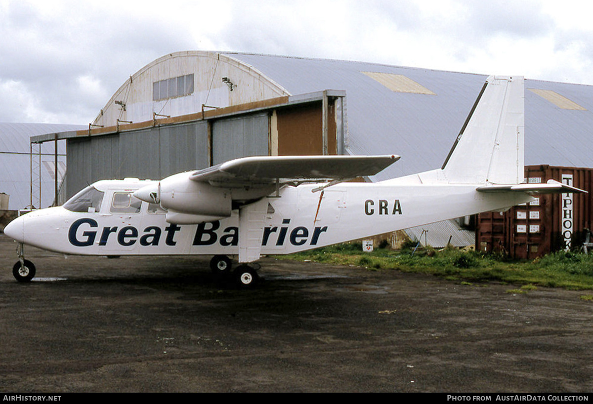 Aircraft Photo of ZK-CRA / CRA | Britten-Norman BN-2A-27 Islander | Great Barrier Airlines - GBA | AirHistory.net #604202