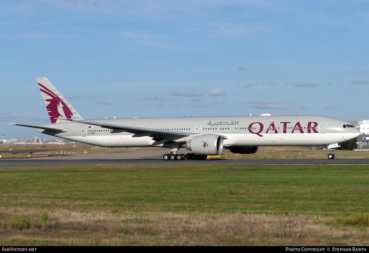 Aircraft Photo of A7-BEO | Boeing 777-300/ER | Qatar Airways | AirHistory.net #604252