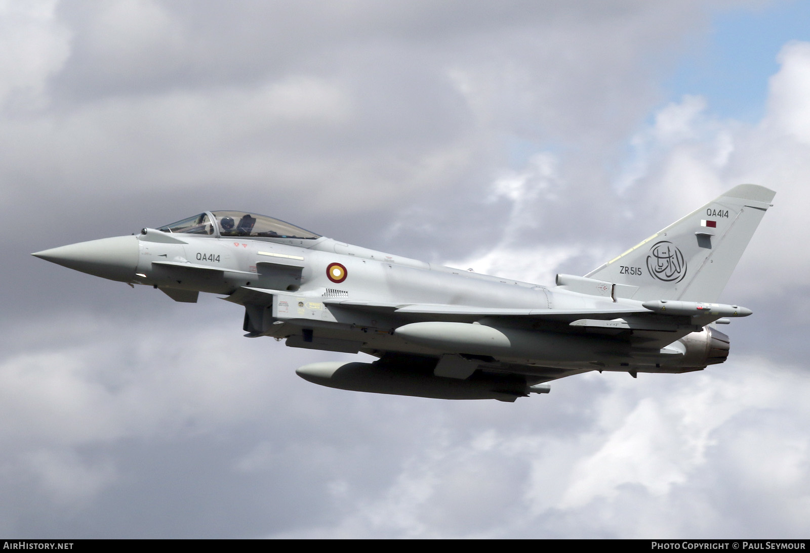 Aircraft Photo of QA414 / ZR515 | Eurofighter EF-2000 Typhoon | Qatar - Air Force | AirHistory.net #604266