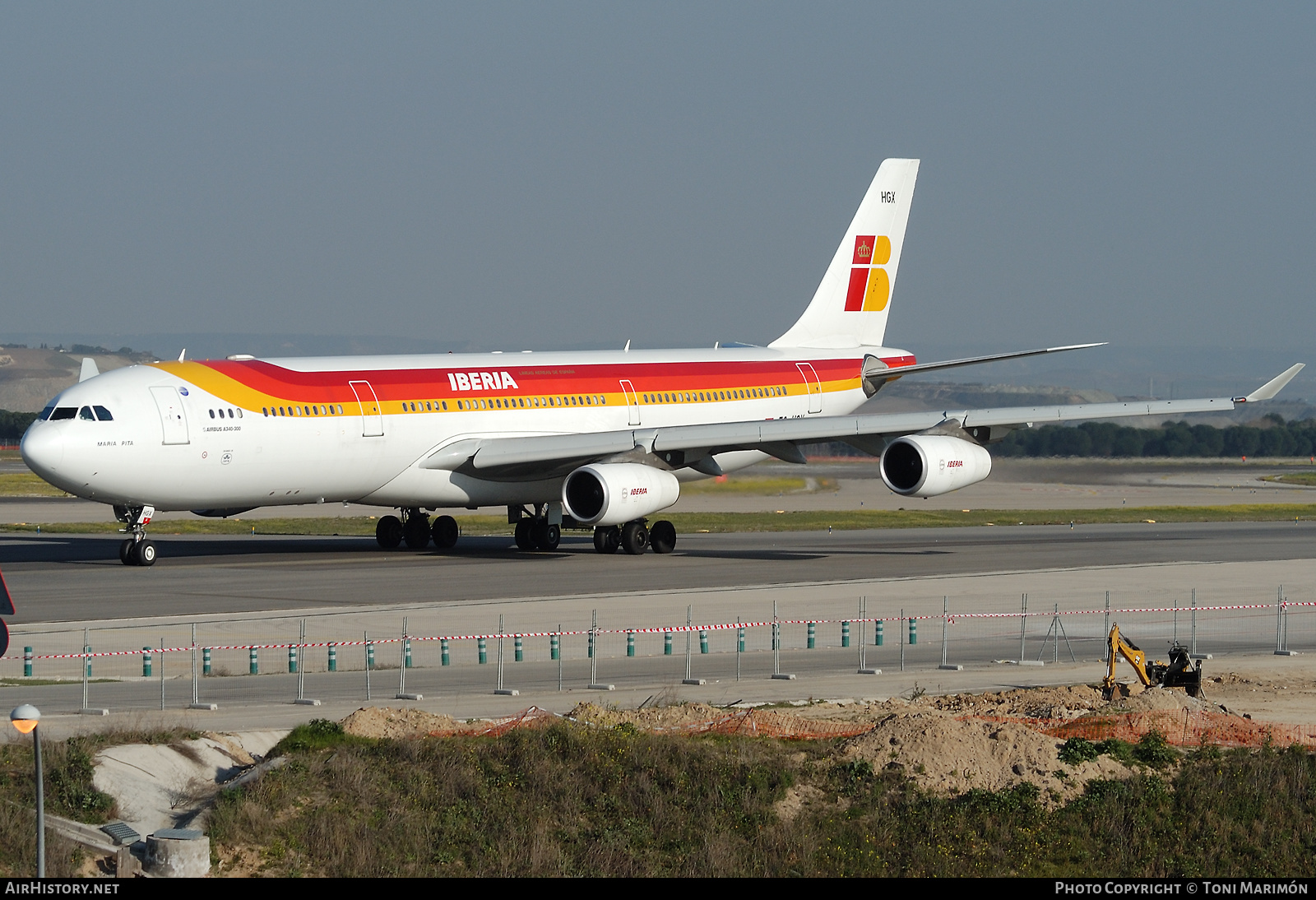 Aircraft Photo of EC-HGX | Airbus A340-313X | Iberia | AirHistory.net #604306