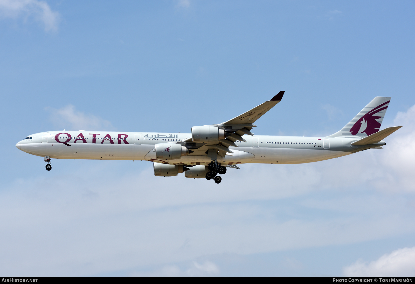 Aircraft Photo of A7-AGC | Airbus A340-642 | Qatar Airways | AirHistory.net #604310